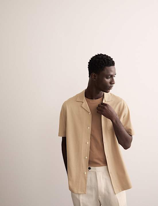 Pure Cotton Revere Polo Shirt