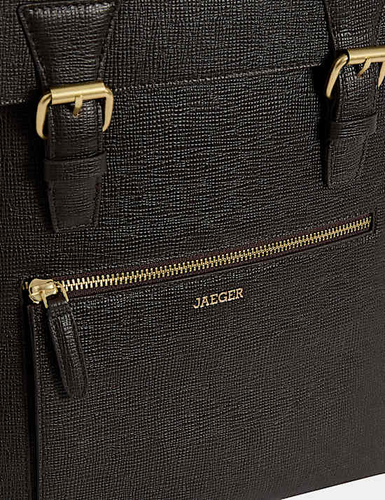 Leather Buckle Backpack