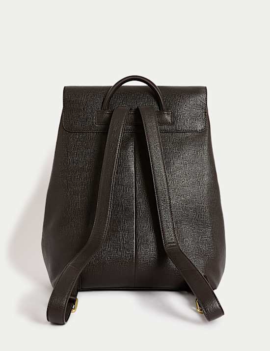 Leather Buckle Backpack