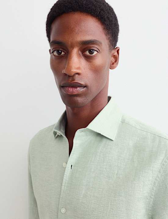 Regular Fit Luxury Linen Cotton Shirt