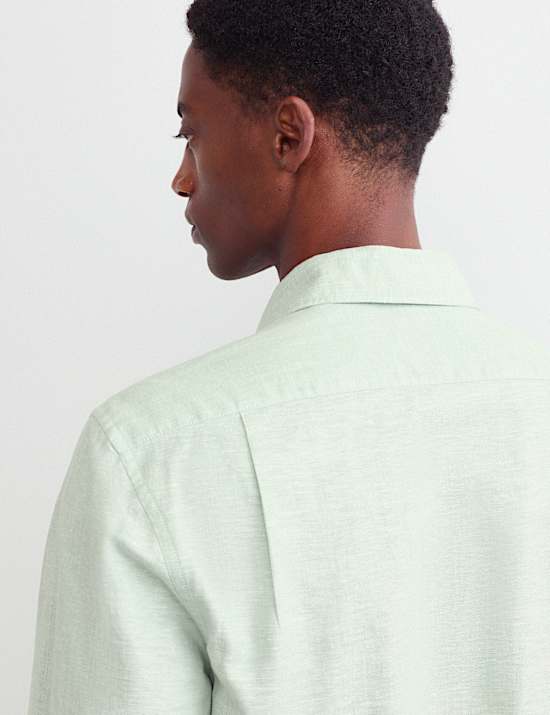 Regular Fit Luxury Linen Cotton Shirt
