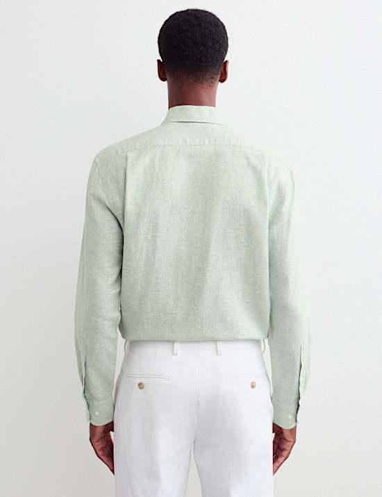 Regular Fit Luxury Linen Cotton Shirt