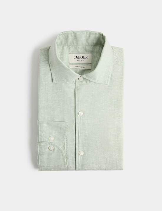 Regular Fit Luxury Linen Cotton Shirt