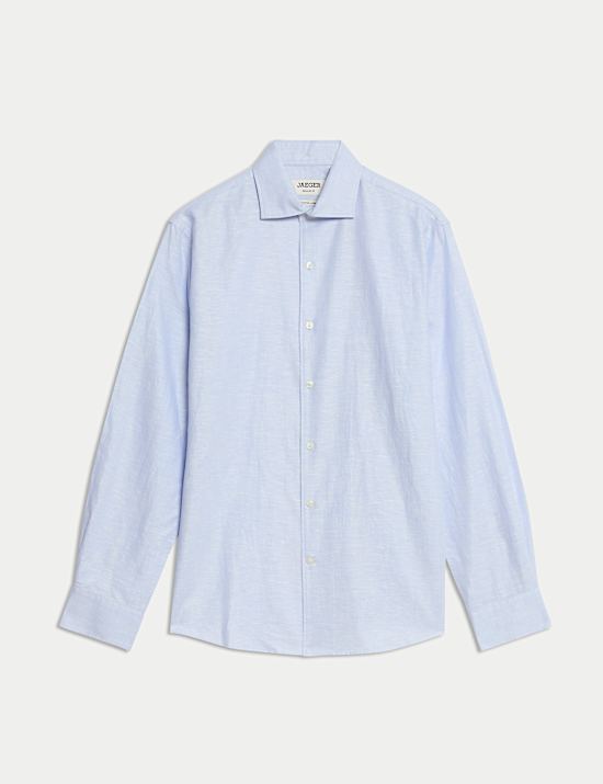Regular Fit Luxury Linen Cotton Shirt