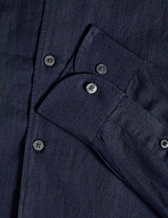 Regular Fit Luxury Linen Cotton Shirt