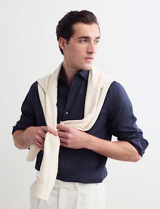 Regular Fit Luxury Linen Cotton Shirt