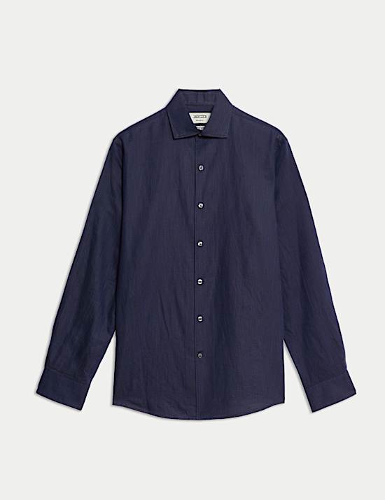 Regular Fit Luxury Linen Cotton Shirt