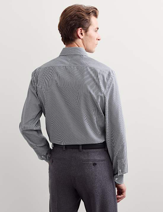 Slim Fit Pure Cotton Striped Shirt