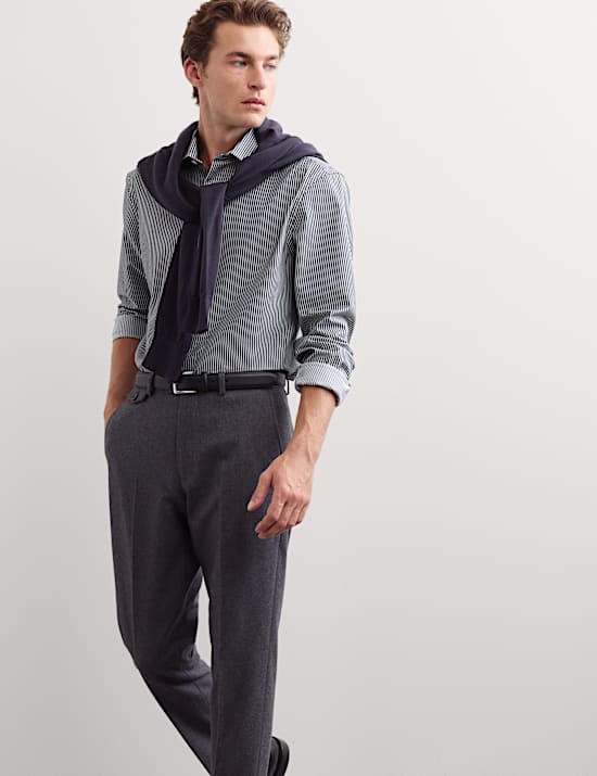 Slim Fit Pure Cotton Striped Shirt