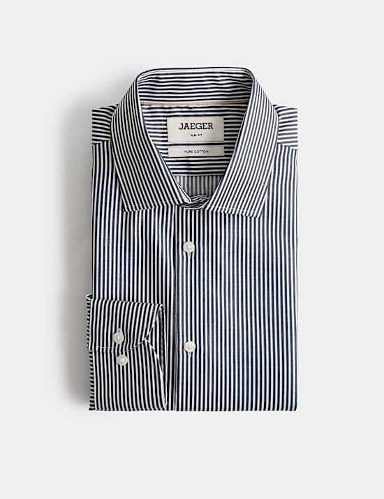 Slim Fit Pure Cotton Striped Shirt