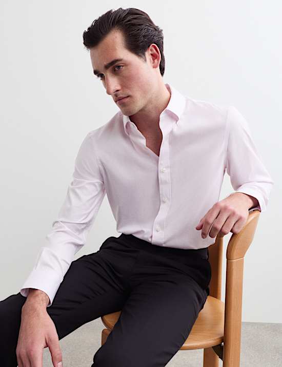 Camisa de cuadros 100% algod&oacute;n de corte sastre