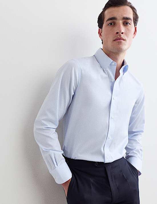Regular Fit Pure Cotton Check Shirt