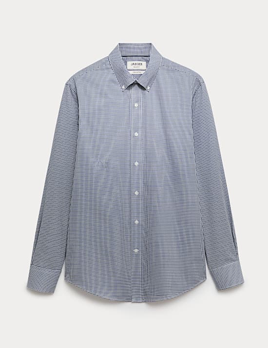 Tailored Fit Pure Cotton Check Shirt
