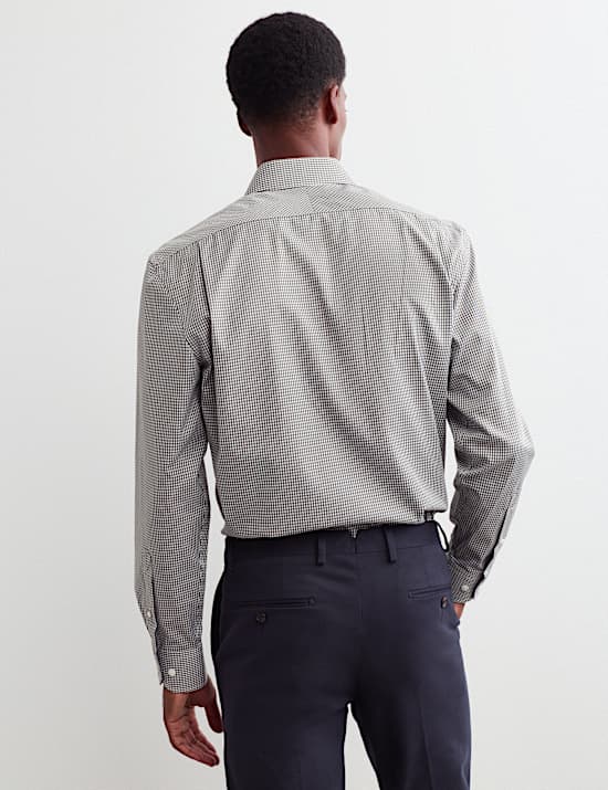 Koszula o kroju regular fit w kratę 100% bawełny