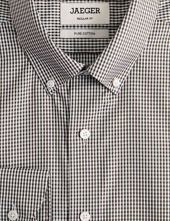 Regular Fit Pure Cotton Check Shirt