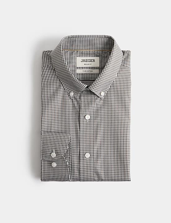 Regular Fit Pure Cotton Check Shirt