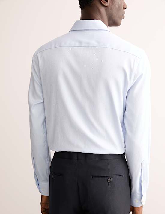Tailored Fit Luxury Cotton Textured Shirt
