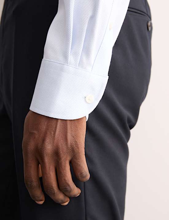 Tailored Fit Luxury Cotton Textured Shirt