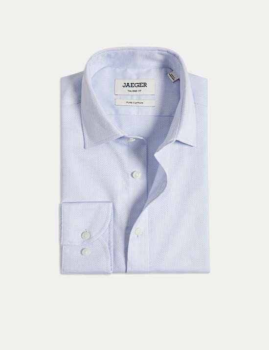 Tailored Fit Luxury Cotton Textured Shirt