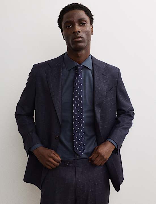 Regular Fit Luxury Pure Cotton Textured Shirt