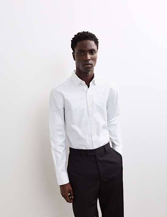 Elegantes Oxfordhemd aus reiner Baumwolle in normaler Passform