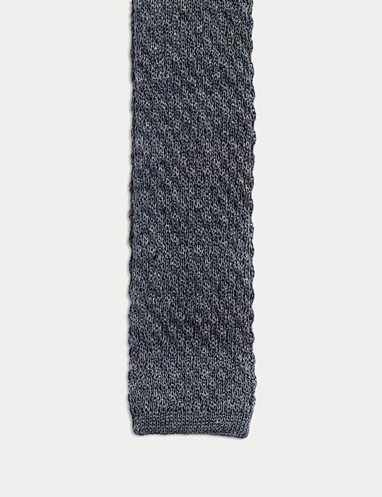 Cravate en maille de lin