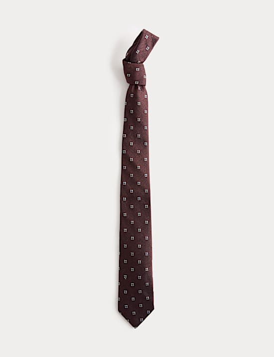 Geometric Silk Rich Tie