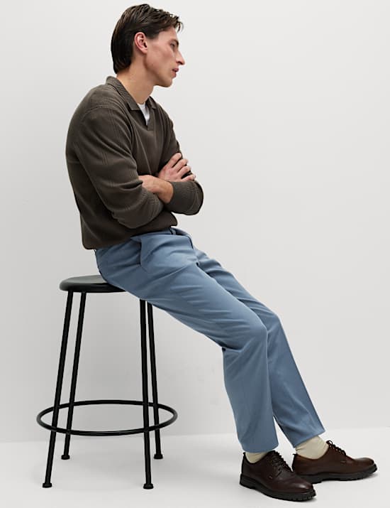 Regular Fit Smart Stretch Trousers