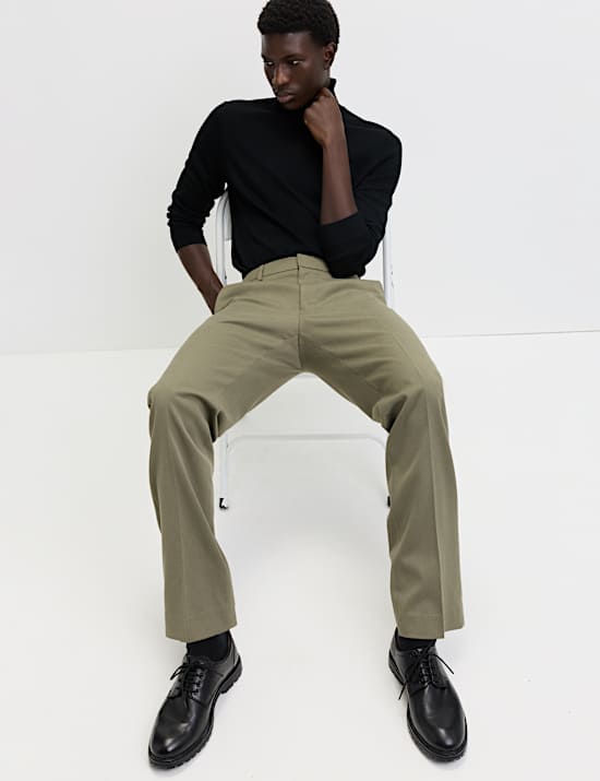 Regular Fit Smart Stretch Trousers