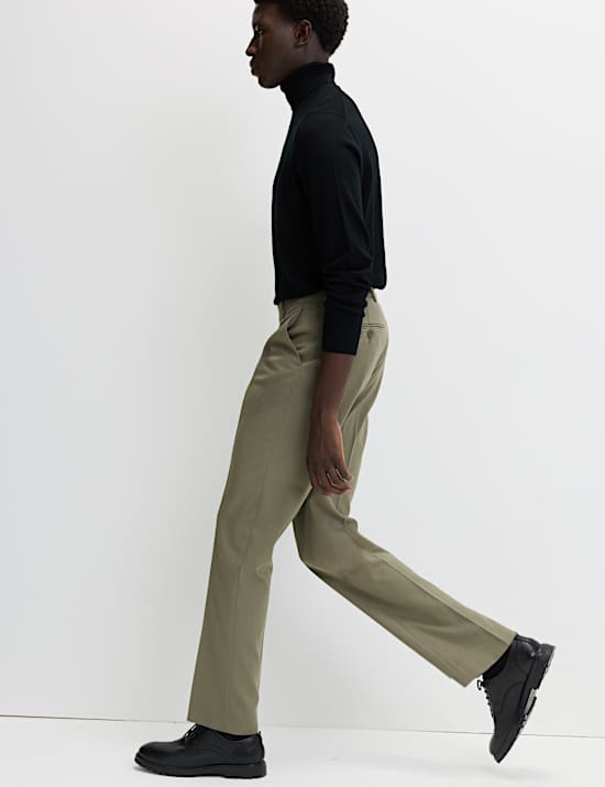 Regular Fit Smart Stretch Trousers