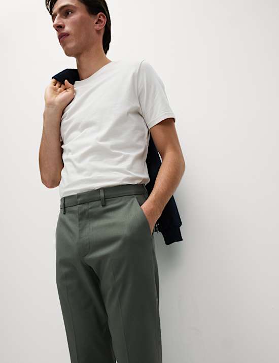 Regular Fit Smart Stretch Trousers
