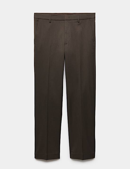 Pantalones de vestir el&aacute;sticos de corte est&aacute;ndar