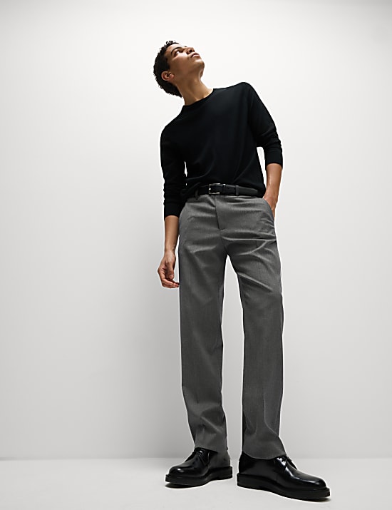 Regular Fit Smart Stretch Trousers