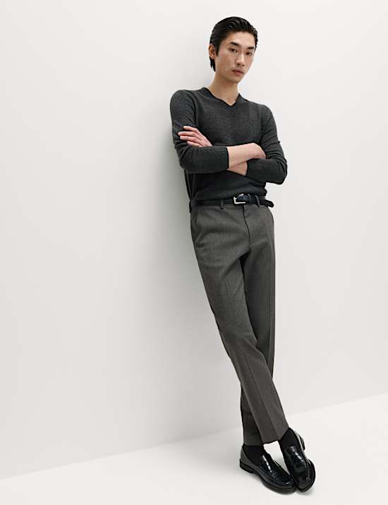 Regular Fit Smart Stretch Trousers