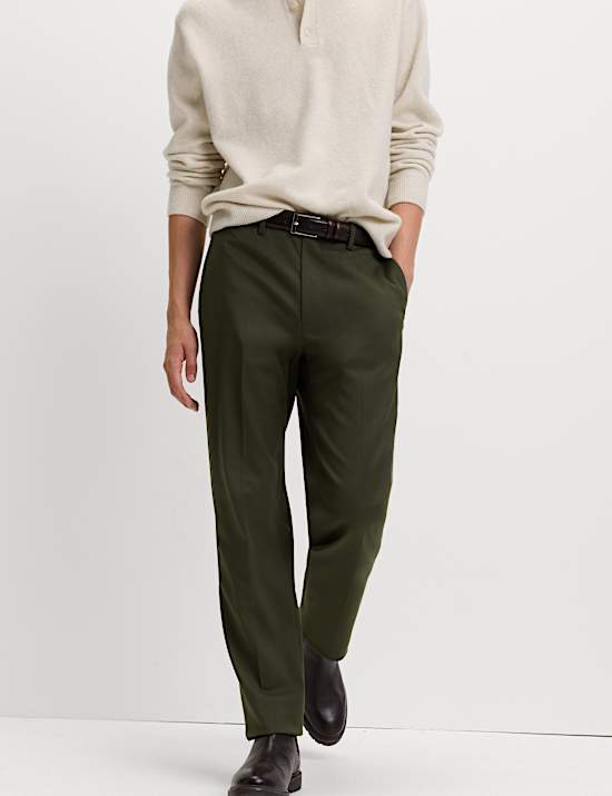 Regular Fit Smart Stretch Trousers