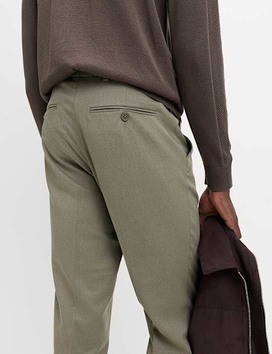 Slim Fit Smart Stretch Trousers