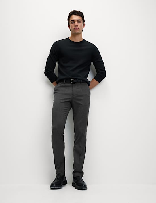 Slim Fit Stretch Smart Trousers