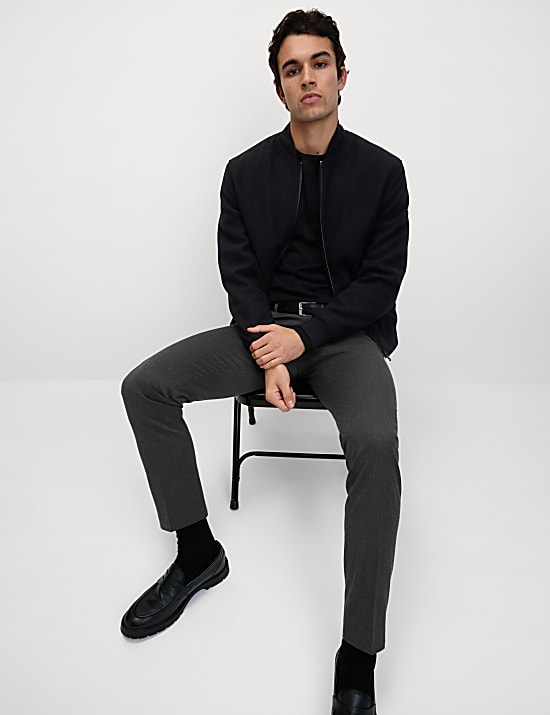 Slim Fit Stretch Smart Trousers
