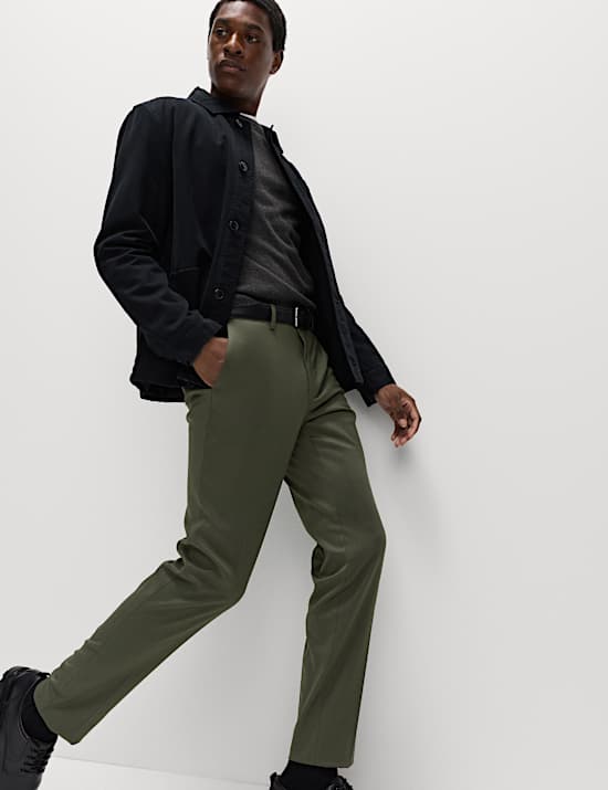 Slim Fit Stretch Smart Trousers