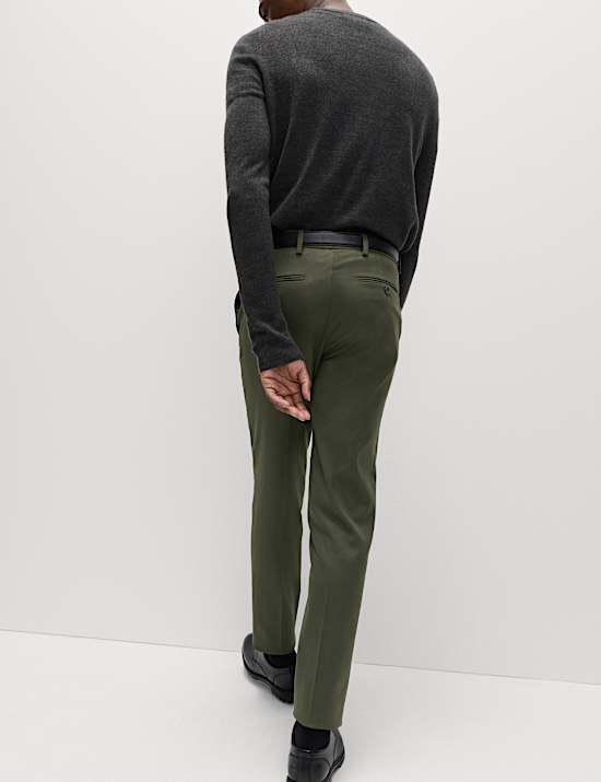 Slim Fit Smart Stretch Trousers
