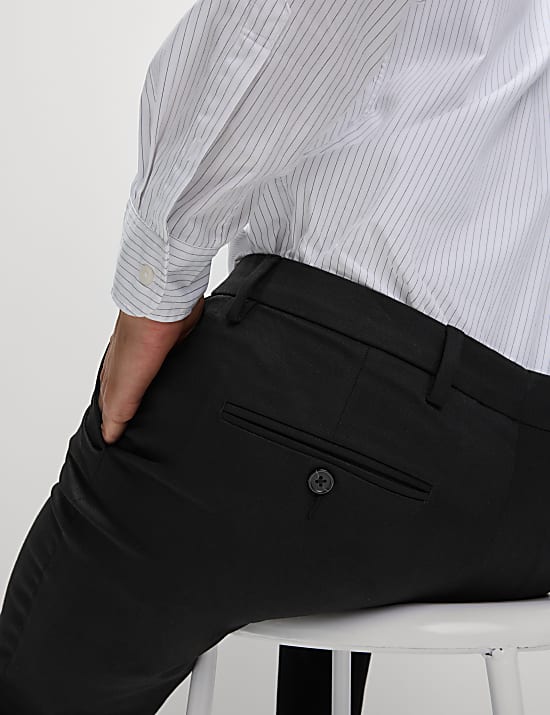 Slim Fit Stretch Smart Trousers