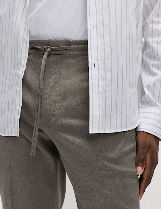 Tapered Fit Elasticated Trousers
