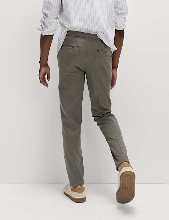Tapered Fit Elasticated Trousers