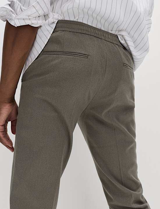 Tapered Fit Elasticated Trousers