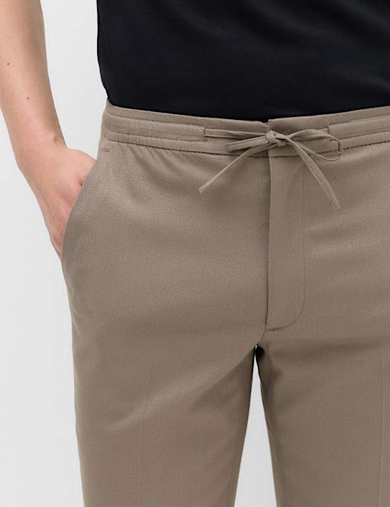 Tapered Fit Elasticated Trousers