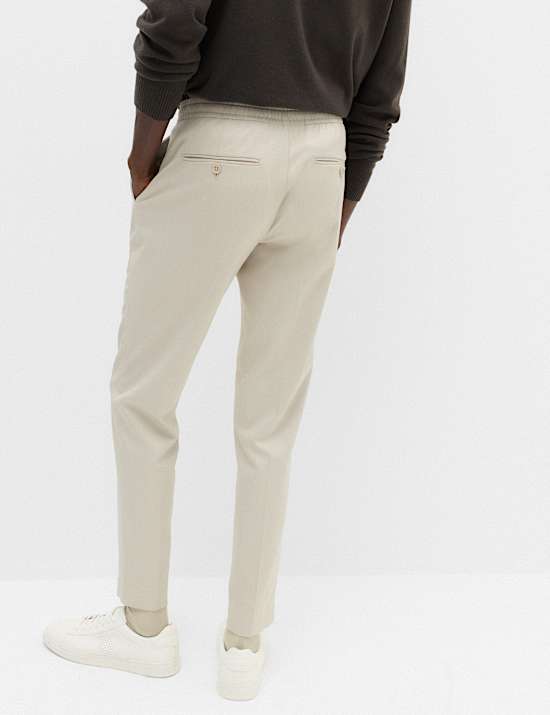 Tapered Fit Elasticated Trousers