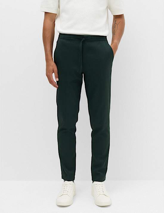 Tapered Fit Elasticated Trousers