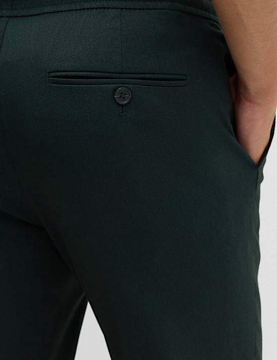 Tapered Fit Elasticated Trousers
