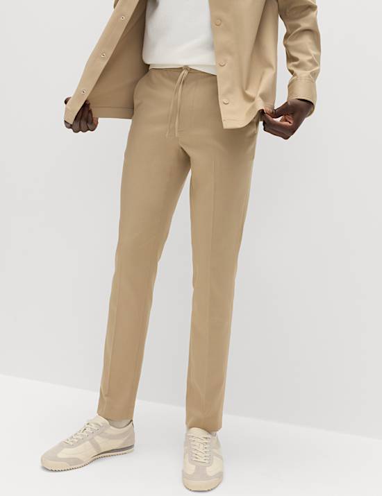 Tapered Fit Elasticated Trousers