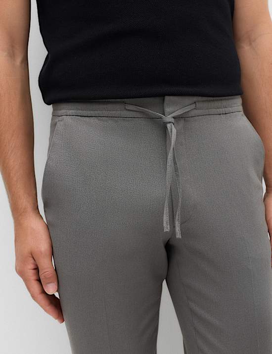 Tapered Fit Elasticated Trousers